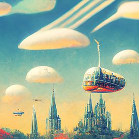 Alien fantasy, psychedelic dreams and flying rigs by Jef Peeters