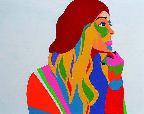  Raspberry Beret painting based on the number of Prince