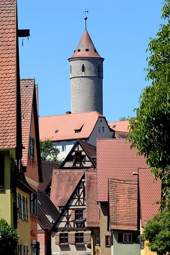 Dinkelsbühl, oude stad met spijsverteringstoren