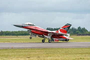 Danish F-16 Solo Display Team 2022 "Dannebrog". by Jaap van den Berg