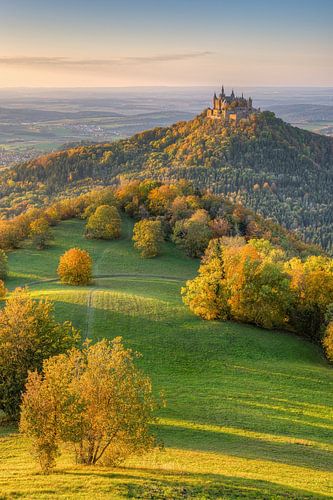 Hohenzollern Castle in autumn