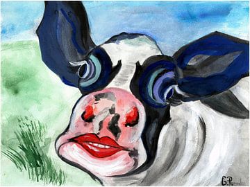 Kuh Pop Art von Gertrud Premke