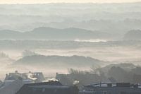 Fruehnebel ueber den Duenen