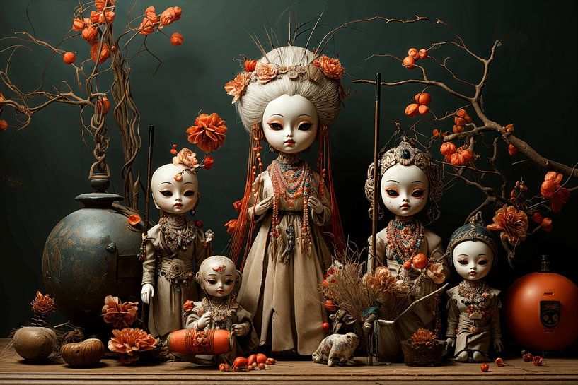 Asian still life by Ton Kuijpers