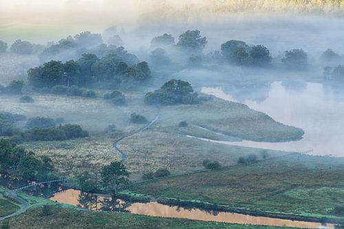 Mist boven Derwent Water