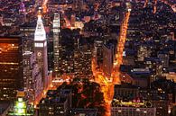 La tour de l'horloge et le Flatiron Building New York par Kurt Krause Aperçu