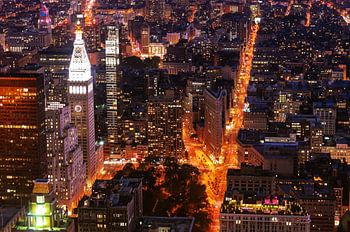 The Clocktower and Flatiron Building New York