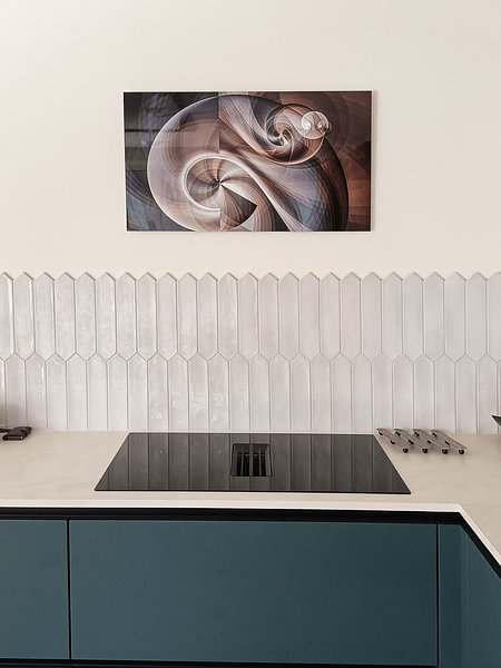 Klantfoto: Nautilus-schelp - Fibonacci-reeks van Max Steinwald, op HD Metal