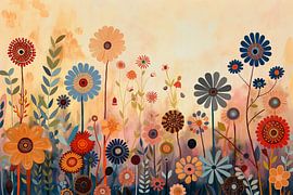 Colourful flowers by Bert Nijholt
