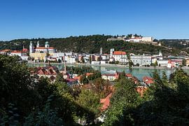 Passau from above by Frank Herrmann