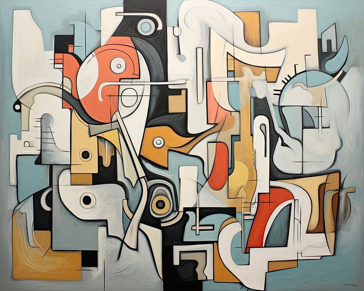 Moderne Zusammenfassung Nr. 500131 von Wunderbare Kunst