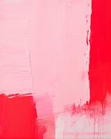 Abstrait moderne en rose et rouge