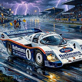 Der legendäre Rothmans-Porsche verlässt die Boxengasse von DeVerviersBelgium