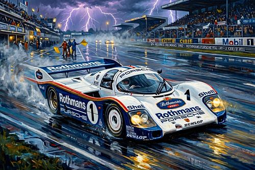 La légendaire Porsche Rothmans quitte la voie des stands sur DeVerviersBelgium