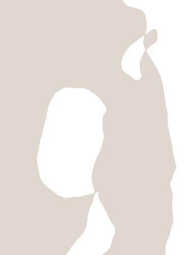 Shapes 2 | Neutre & Blanc Abstrait Minimalisme