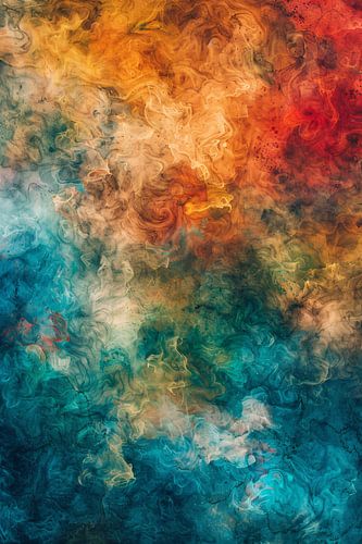 Abstract Explosie van Kleuren en Emoties