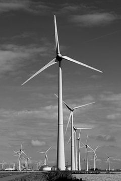 Turbines Eemshaven, Groningue, Pays-Bas sur Imladris Images