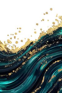 Abstract Alchemy - Golden Wave