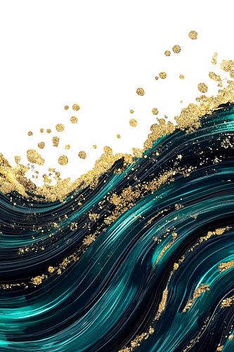 Abstract Alchemy - Golden Wave