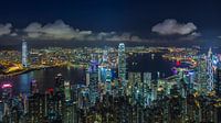 Hong Kong bei Nacht von Tom Uhlenberg Miniaturansicht