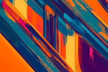 Colour explosion in abstract design by Poster Art Shop