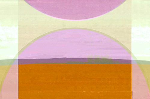 Abstract Bauhaus Forms Landscape