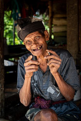 Portret van een man in Sumba - Indonesië