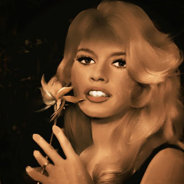 Brigitte Bardot - vintage van Christine Nöhmeier