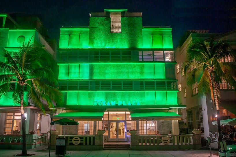 Miami Beach - Ocean Drive by Night by t.ART