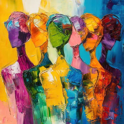 Bunte Figuren von Kunst Laune