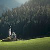 San Giovanni oder St. Johann in Ranui Kapelle, Funes Tal, Dolomiten von Stefano Orazzini