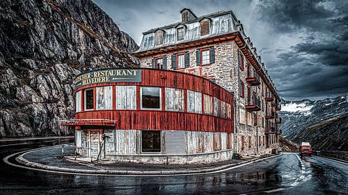 De weg voorbij Belvedere