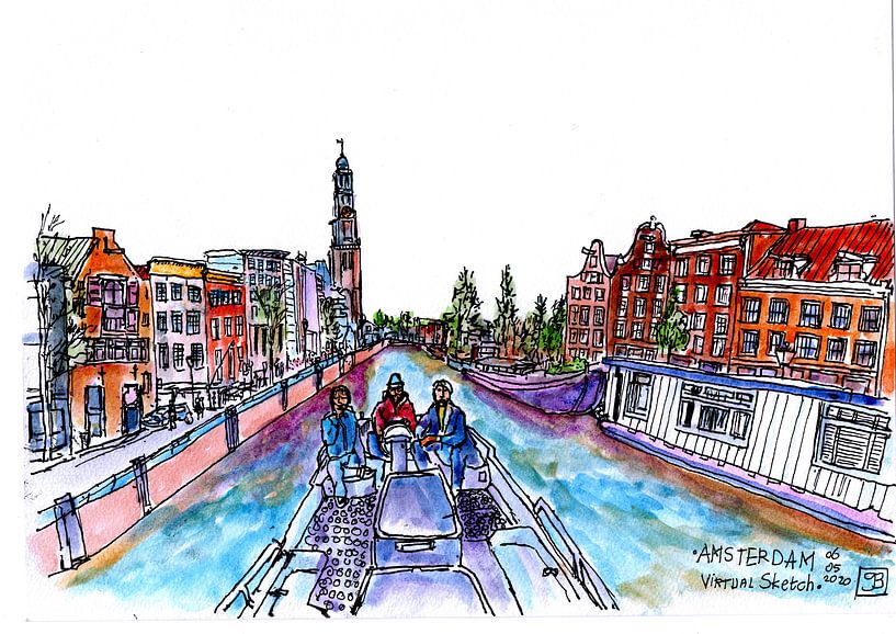 Amsterdam canals by Gerard Beekman