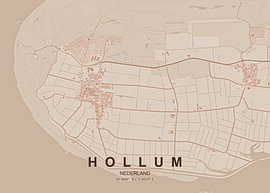Stadtplan von Hollum