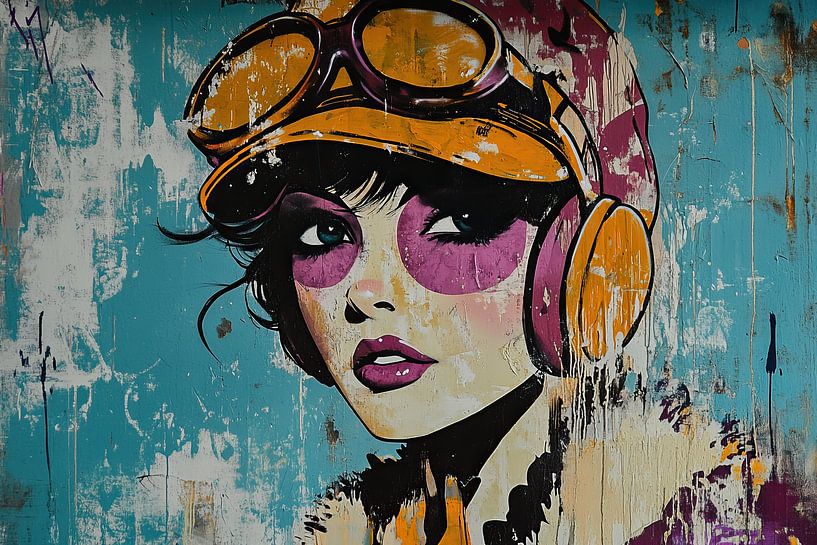 Vintage Vibes Audio von Blickfänger Gemälde
