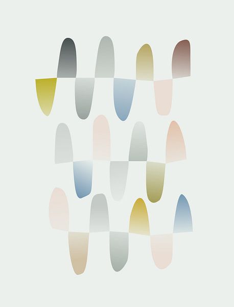 Abstrakte Zusammensetzung 1040 von Angel Estevez