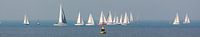 Segelboote an der Nordsee (Panorama)