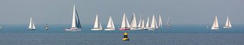 Segelboote an der Nordsee (Panorama)