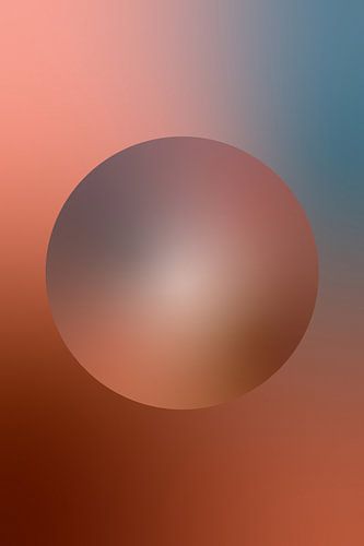 70s retro kleurverloop in chocoladebruin, blauw en roze