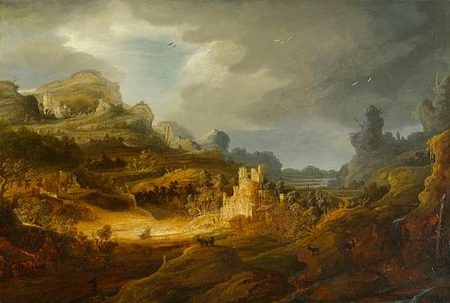 Fantastisch landschap, Jan Lievens