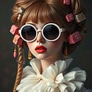 A portrait of a fashion girl my chanel bags old masters new style. by J.a Dijkstra thumbnail