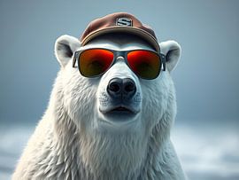 A polar bear with a laid-back look by Jean Pierre