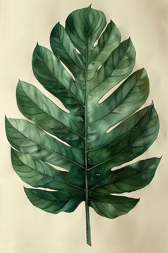 Realistisch  van een groen blad