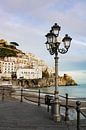 Lantern on a romantic boulevard on the Amalfi Coast by Daphne Dorrestijn thumbnail