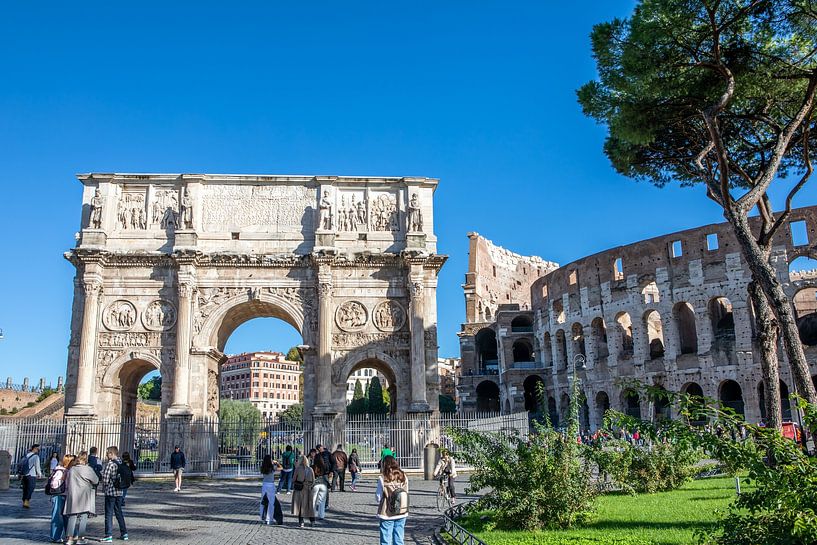 Rome - Arc de Constantin et Colisée par t.ART
