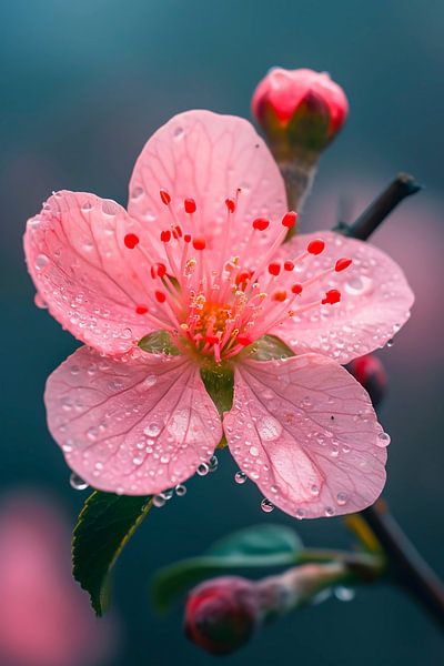 pink flower by haroulita