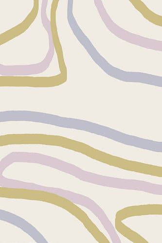 Pastel Brush Strokes in Boho stijl nr. 10