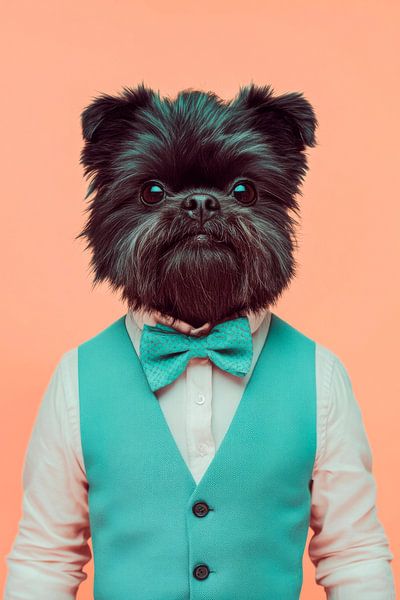Pinscher singe par Poster Art Shop