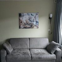 Customer photo: Rose Abstract by Jacky, on canvas