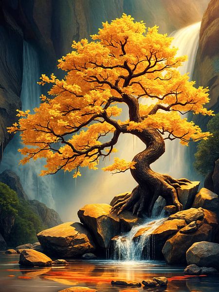 Waterfall Bonsai by Rizal Azhari